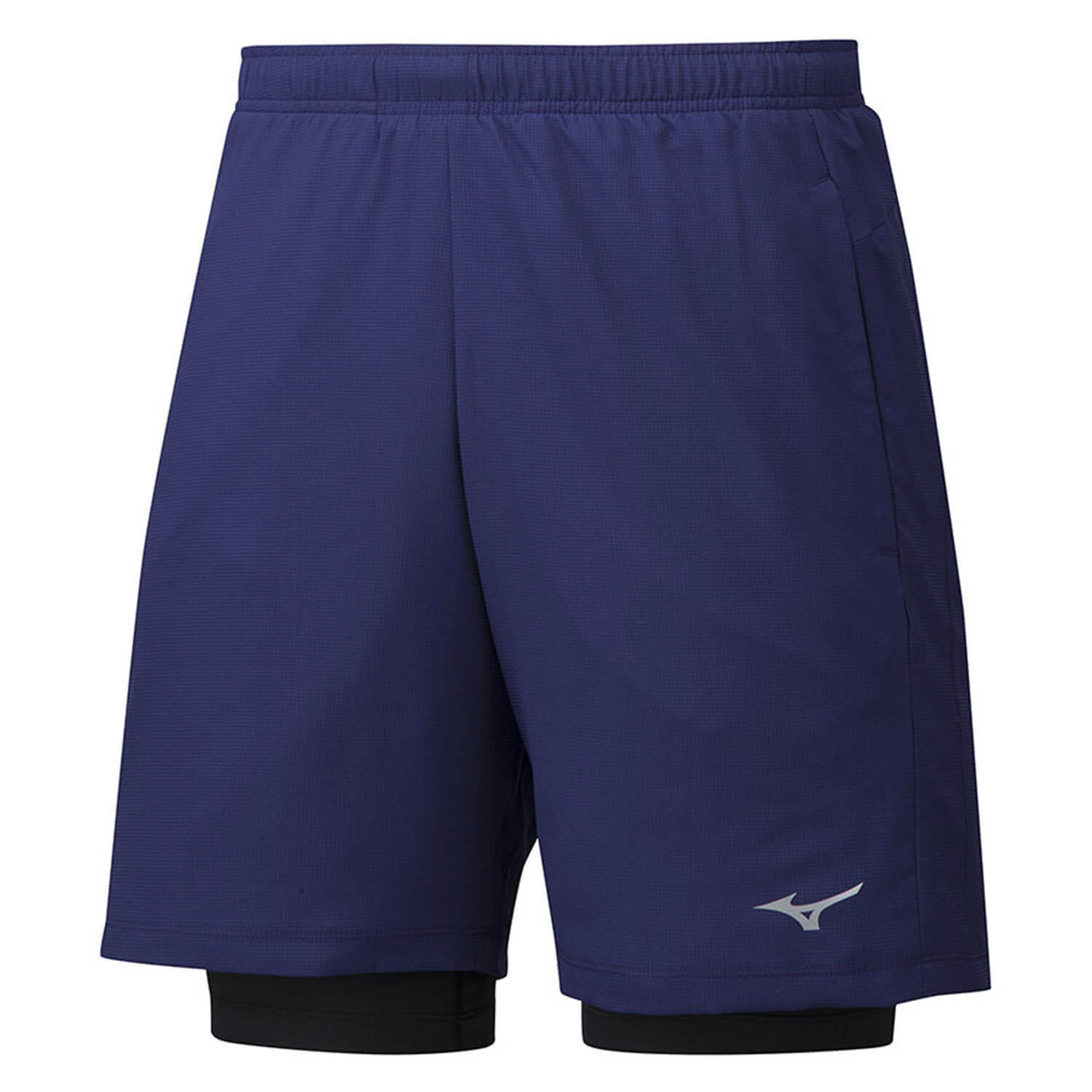 Mizuno Impulse 7.5 2 In 1 Short шорты для бега мужские темно-синие