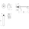 Lemark LM11326C Смеситель Lemark Ortus для раковины, встраиваемый (LM11326C)