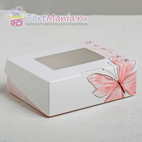 Коробка складная с окном «Мечтай» 10*8*3.5 см