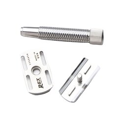 Безопасная бритва Rex Supply Co. Slant Sentry, нержавеющая сталь морского класса