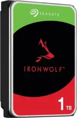 Жесткий диск HDD Seagate SATA IRONWOLF 1TB 5400rpm 256Mb (replacement ST1000VN002, ST1000DM014, WD10EFRX, WD10EZEX)