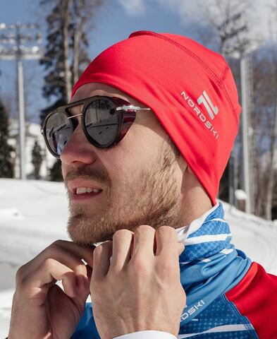 Тренировочная шапка Nordski Warm красная