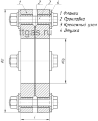 ИФС-40-16 двухфланцевое исп.2 схема