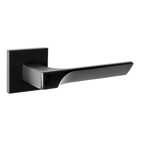 Ручка дверная RENZ SLIM 325-03 B "Румо" (черный)