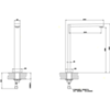Gessi Rettangolo 20091#031 Излив h308мм, для монтажа с удаленным управлением (не входит в комплект), цвет: хром