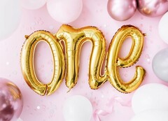 Шар "One" (золотой) (66 х 37 см)
