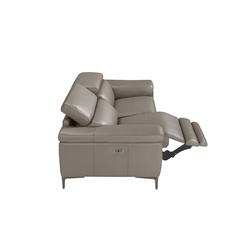 3-х местный диван 5320-3P-M5655 / 6122 с кожаной обивкой и механизмом релаксации