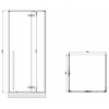 Abber Eins AG06099B Душевой уголок, 90x90x195, цвет: чёрный