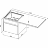 Aquanet Токио 239208 Тумба с раковиной, цвет: белый