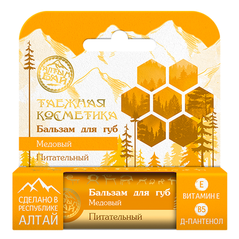 Бальзам для губ «Медовый» (питательный), Алтын Бай