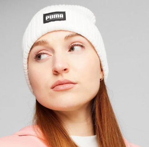 Puma Шапка Унисекс Ribbed Classic Cuff Beanie Warm White