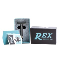 Безопасная бритва Rex Supply Co. Slant Sentry, нержавеющая сталь морского класса