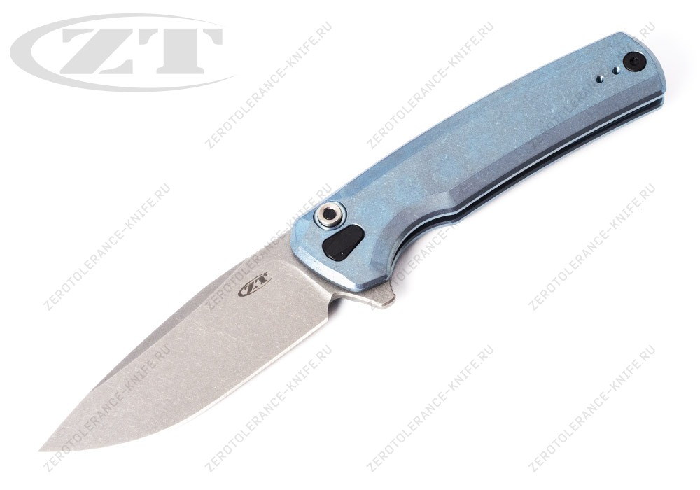 Нож Zero Tolerance 0044BLU S90V Button Lock Flipper