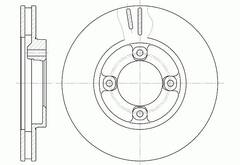 Диск тормозной вентилируемый G-brake  GR-02354