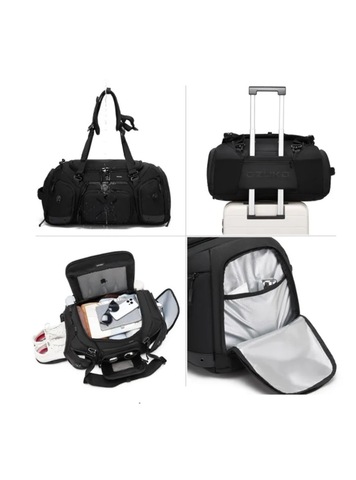 Картинка рюкзак для путешествий Ozuko 9834 Black - 9