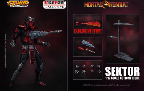 Фигурка Сектор Эксклюзив масштаб 1/12 Мортал Комбат Storm Collectibles