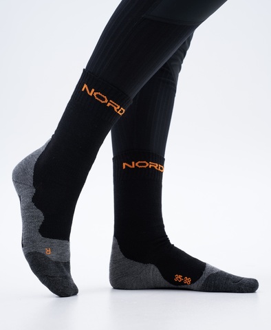 Термоноски с шерстью Nordski MultiSport black-orange