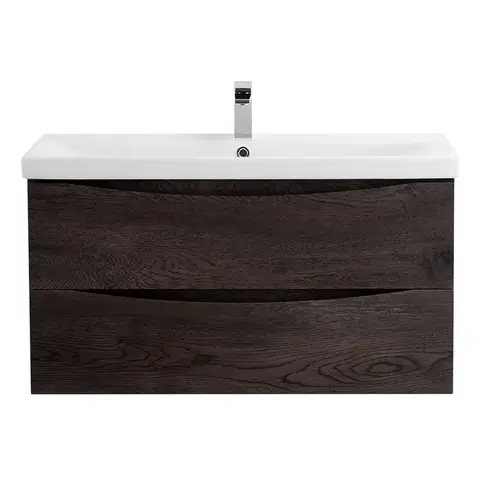 BelBagno Marino MARINO-CER-N-900-2C-SO-RNG-P Тумба под раковину подвесная, 90x45.5, цвет: Rovere Nature Grigio