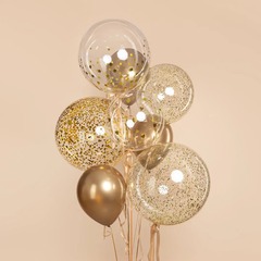 Шар Аг Deco Bubble (Бабл/Бобо), 36''/90 см, Прозрачный, Плоский, 1 шт.