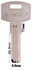 Заготовка ключа 14175 Китай LED3