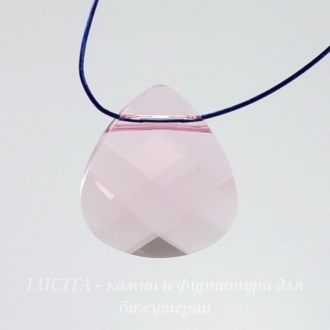 6012 Подвеска Сваровски Flat Briolette Light Rose (15,4x14 мм) ()