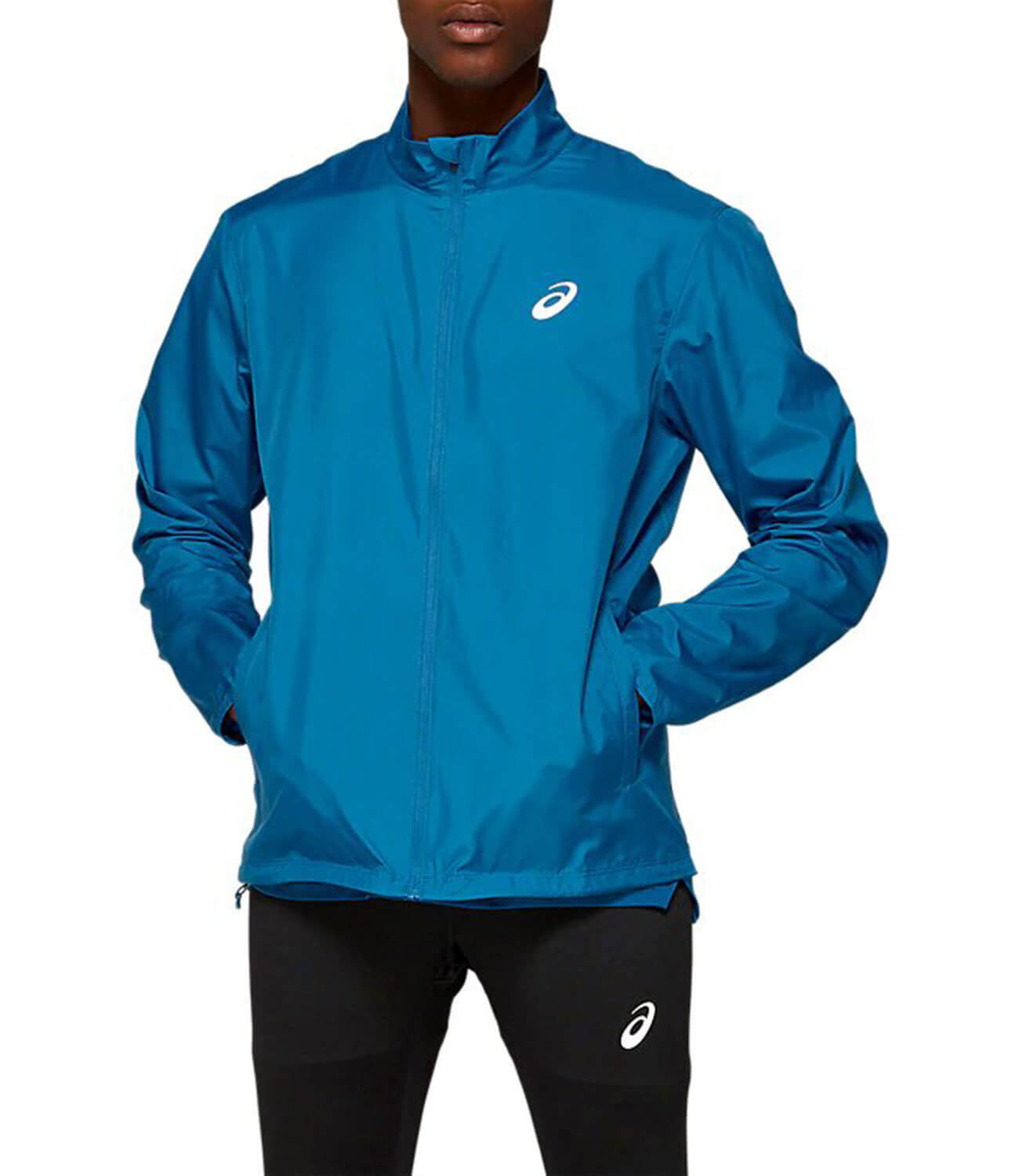 Asics Silver куртка ветровка мужская темно-синяя