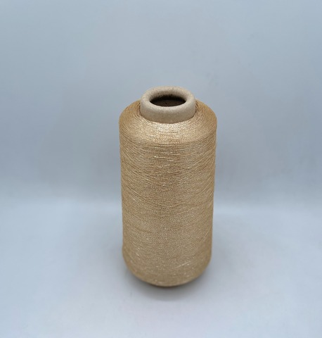 Torcitura di Domaso (пр.Италия)art. LARIO, 4750м/100гр, 80%Вискоза 20%Полиэстер( люрекс) , цвет -Золотисто-бежевый , арт-30499
