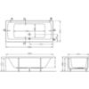 VitrA Neon 52540001000 Ванна прямоугольная 180х80 см