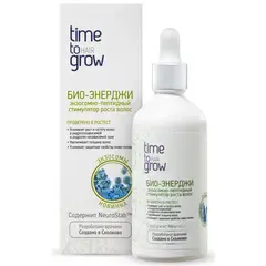 TIME TO GROW БИО-ЭНЕРДЖИ экзосомно-пептидный стимулятор роста волос.Содержит NeuroStab 100 мл
