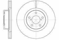 Диск тормозной вентилируемый G-brake  GR-02244