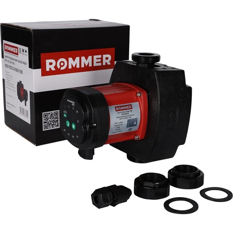 Циркуляционный насос ROMMER ERTI 25/60-180 с гайками и теплоизоляцией RCP-0003-2560180