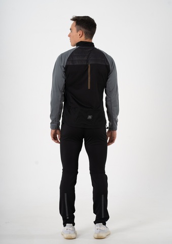 Мужской утепленный лыжный костюм Noname Hybrid 22 black-grey