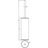 Gessi Inciso 58544#031 Ершик напольный, цвет: хром