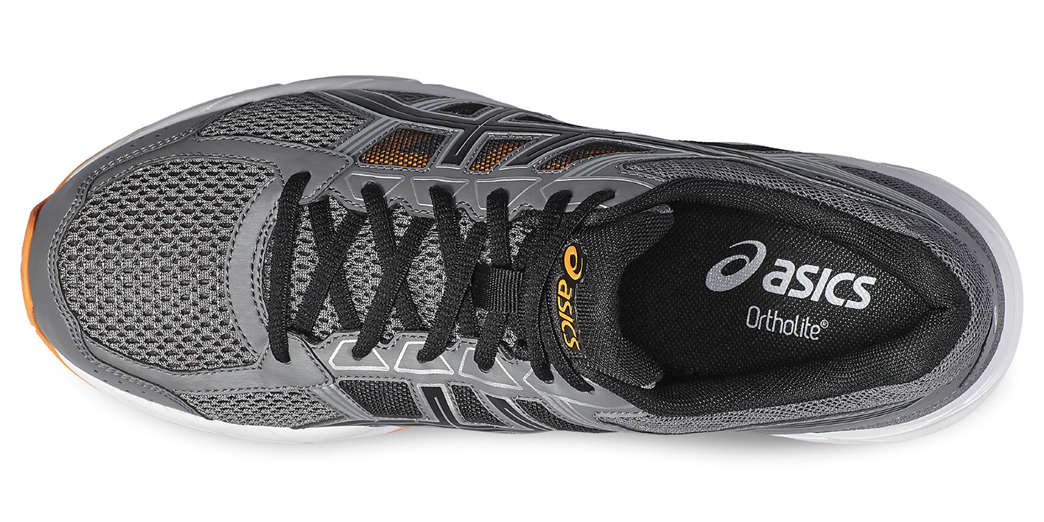 Кроссовки для бега мужские Asics GEL Contend 4 серые-оранжевые - 4