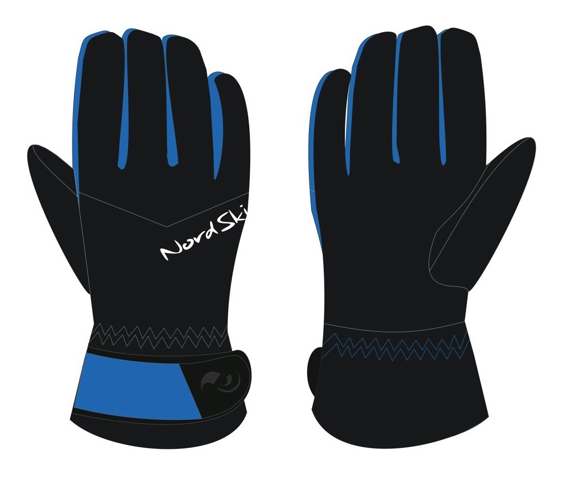 Nordski Jr Arctic Membrane детские перчатки black-blue