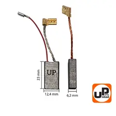 Щетка графитовая UNITED PARTS для BOSCH GBH 5-40D (аналог 1617014144) 6,2х12,4х23мм АВТОСТОП (90-0441)