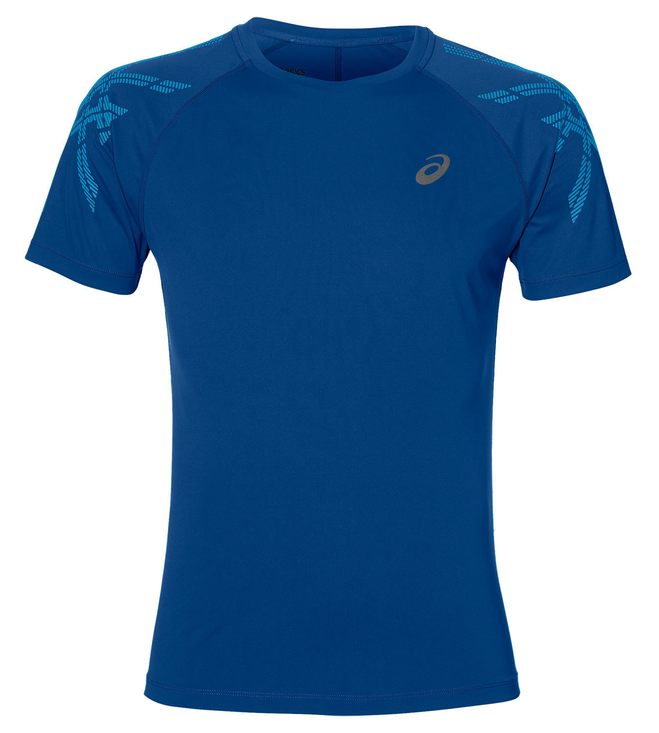 Футболка для бега мужская Asics SS Stripe Top синяя