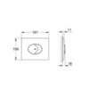 GROHE Skate Air 38506SH0 Клавиша смыва для унитаза