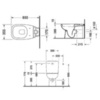 Duravit D-Code 21180900002 Чаша унитаза напольного под бачок
