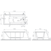 VitrA Neon 52510001000 Ванна прямоугольная 150х70 см