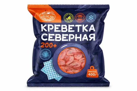 Креветки Северные 200+, 400г