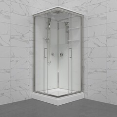 Душевая Кабина Triton Рич-Хром 90*90 А