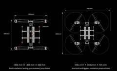 Рама карбоновая ZHT AERO KEEL MAX Frame (без моторов, пропов, регуляторов)