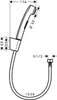 Hansgrohe 32129330 Гигиенический душ со шлангом 125 см и держателем, полированный черный хром