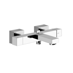 Gessi Rettangolo 20111#031 Термостатический смеситель для ванны с автоматическим переключателем ванна/душ, цвет: хром фото