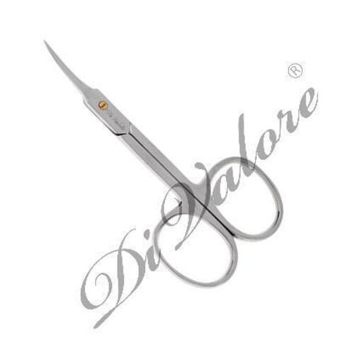Di Valore Z-101-004M Ножницы маникюрные для кутикулы, дл.9см,лезвие с изогнутой заточкой БЛЕСТЯЩИЕ
