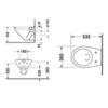 Duravit DuraPlus 192090000 Чаша унитаза подвесная