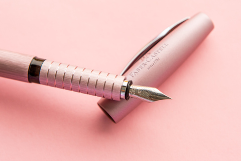 Ручка шариковая Faber-Castell Essentio Aluminium Rose, F  (148425)