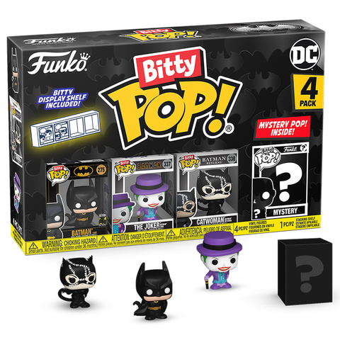 Funko Bitty POP! Batman 85th (Batman +Joker + Catwoman + Mystery) 4PK