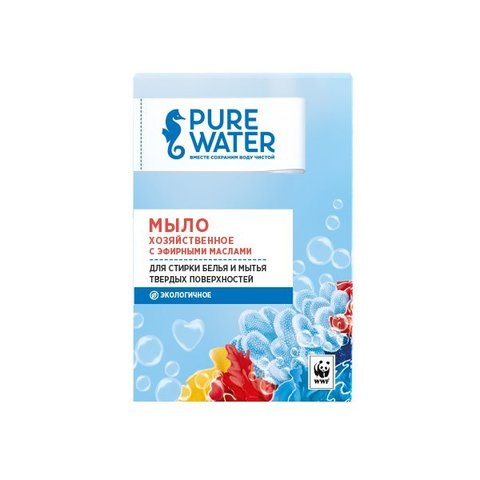 Хозяйственное мыло Pure Water с эфирными маслами 175 гр.